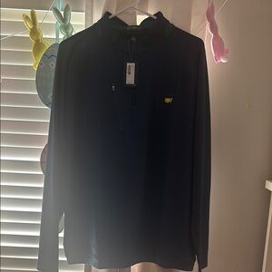 Peter Millar Navy Quarter-Zip Pullover Masters